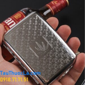 Hộp đựng thuốc lá điếu trung (555 silver, Sài Gòn bạc) T-19