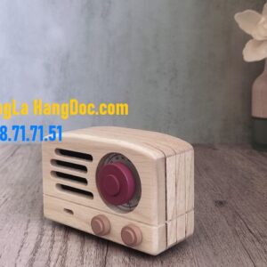 Hộp nhạc gỗ xoan hình máy hát nhạc độc đáo