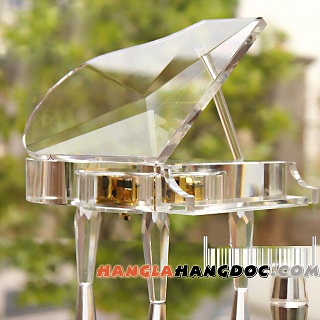 Hộp nhạc piano pha lê (loại lớn) – Crystal Music Box