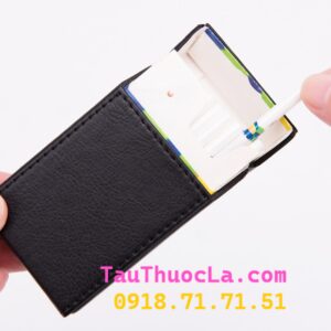 Hộp thuốc lá Ge-77 để nguyên gói 20 điếu esse bọc da PU