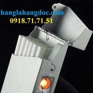 Hộp thuốc lá esse (điếu nhỏ) A9 có bật lửa điện sạc usb