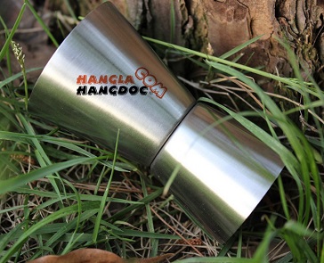 Ly pha rượu inox 2 đầu (15/30 ml)