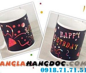Ly sứ cảm biến nhiệt Happy Birthday SN06
