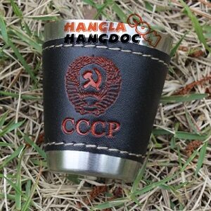 Ly uống rượu 60ml bao da CCCP
