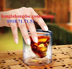 Ly uống rượu đầu lâu 3D (75ml) cho bar club (DLT75)