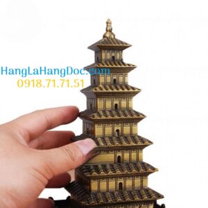 Mô hình chùa tháp Đại Nhạn cao 15cm- Tây An, Trung Quốc