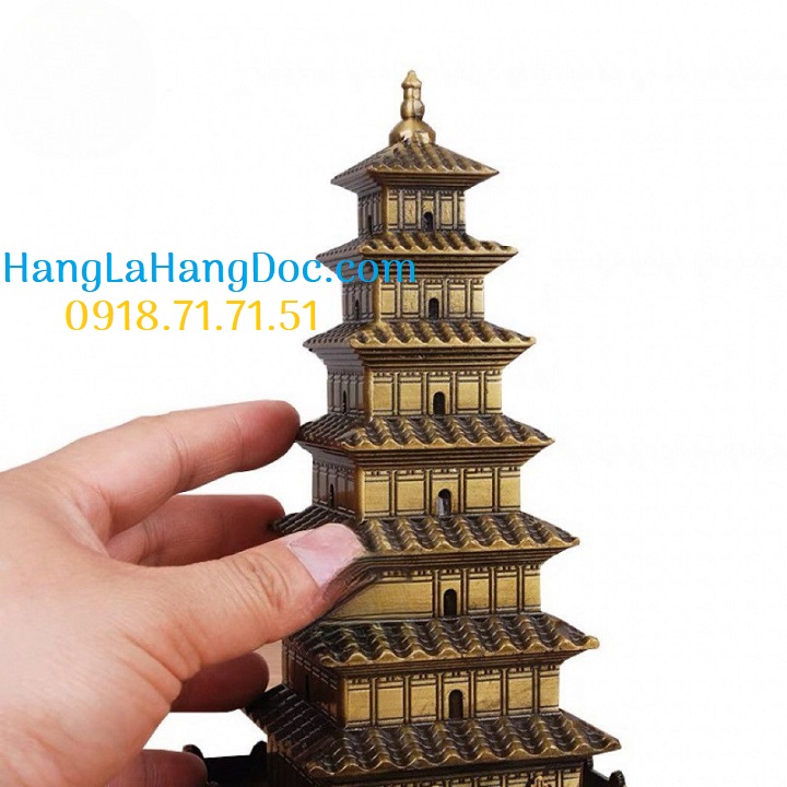 Mô hình chùa tháp Đại Nhạn cao 15cm- Tây An, Trung Quốc