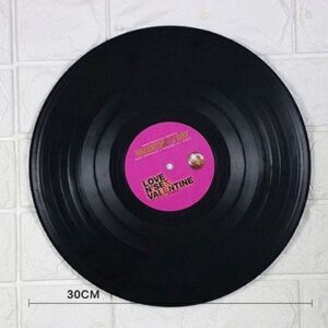 Mô hình đĩa than 30cm trang trí tường phong cách cổ điển