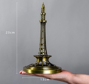 Mô hình tháp Minar-e-Pakistan cao 23cm, trang trí decor độc đáo