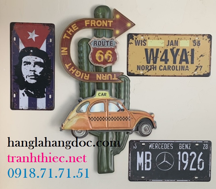 Mô hình tranh thiếc cây xương rồng 3D đậm chất miền Viễn Tây