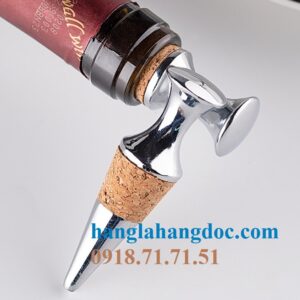 Nút đậy chai rượu vang inox 304 lõi bần