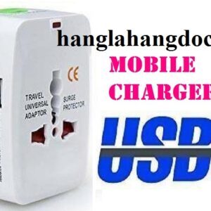 Ổ cắm đa năng du lịch version 2, có cổng sạc chuẩn USB cho smartphone, tablet