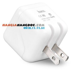 Ổ cắm sạc USB 02 cổng 2,4A Hoco UH201