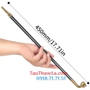 Ống điếu ay4-45 nồi đồng cán gỗ siêu dài 45cm hút thuốc lá sợi