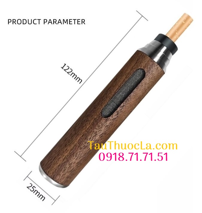 Ống gạt tàn T-54 trong xe hơi vỏ gỗ óc chó 3 cỡ điếu