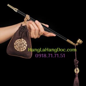 Ống tẩu ay4-40 nồi đồng cán gỗ dài 40cm hút thuốc lá sợi