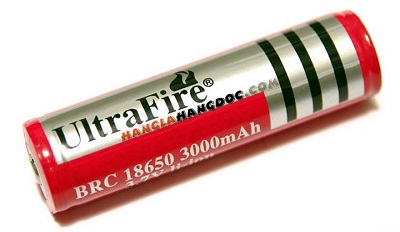 Pin sạc Ultra Fire Li-ion 3.7 Volt 3.000 – 4.200mAh
