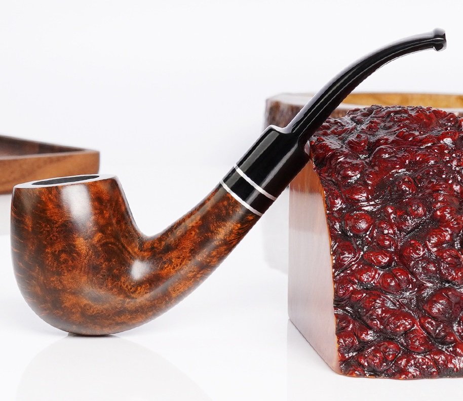Tẩu Sherlock Holmes MX-062 gỗ thạch nam kiểu cong cổ điển