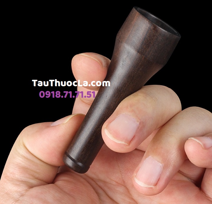 Tẩu bắt tóp xì gà gỗ mun các cỡ ring CIG-2