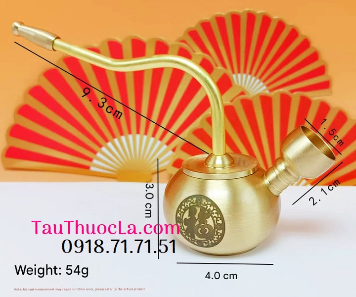 Tẩu đồng CA-689 lọc nước 4 in 1 cho điếu và sợi hình cái ấm nước