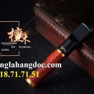 Tẩu gỗ đàn hương đỏ ZB-328 thanh lọc khói thuốc lá điếu