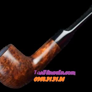 Tẩu gỗ thạch nam (briar pipe) hút thuốc lá sợi TN-80 cán thắng