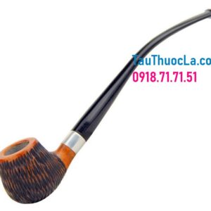 Tẩu gỗ thạch nam cán dài h360-C1 khoen inox