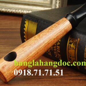 Tẩu gỗ trắc lai hút thuốc lá sợi kiểu xì gà CL-094 NEW (cigar pipe)