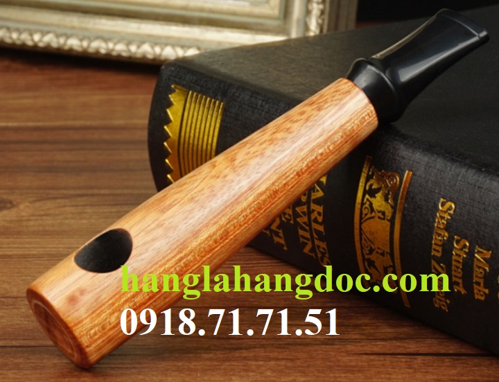 Tẩu gỗ trắc lai hút thuốc lá sợi kiểu xì gà CL-094 NEW (cigar pipe)