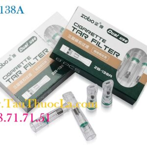 Tẩu hút thuốc lá điếu nhỏ esse và điếu lớn ZB-138A 3 chế độ lọc than hoạt tính