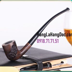Tẩu hút thuốc lá sợi gỗ mun thân dài MU-1907