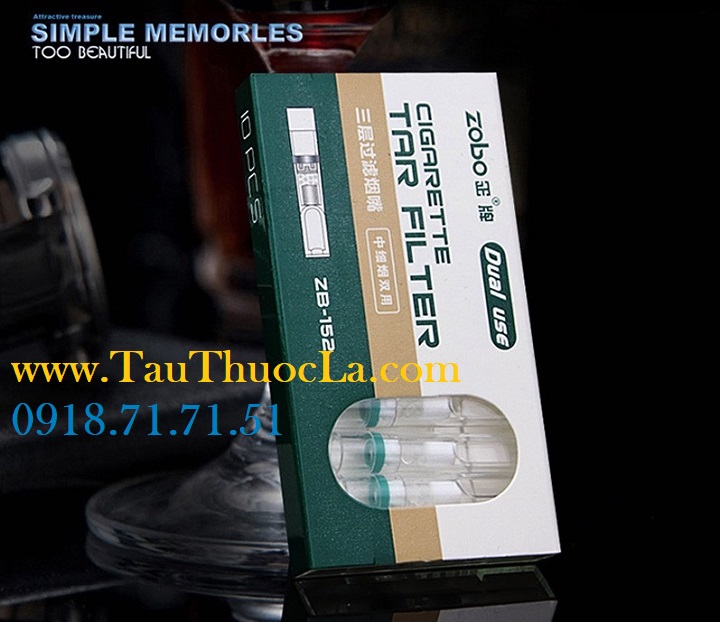 Tẩu lọc Zobo ZB-152 cho điếu thuốc trung và nhỏ 3 chế độ lọc dùng 1 lần