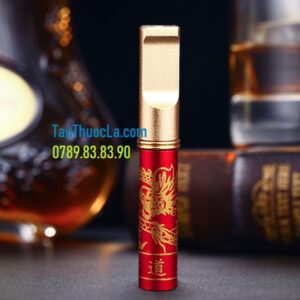Tẩu lọc kim loại Rudorf R-V999 3 cỡ điếu hình rồng đẳng cấp