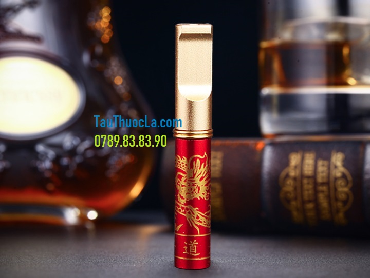 Tẩu lọc kim loại Rudorf R-V999 3 cỡ điếu hình rồng đẳng cấp