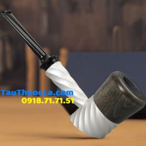 Tẩu pipe JE-578 hợp kim cối mun có thể tháo rời