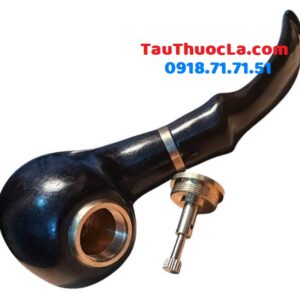 Tẩu pipe NC-36 cối bọc đồng cán gỗ 2 in 1 hút cả thuốc lá sợi và điếu