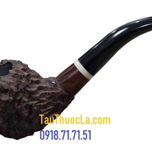 Tẩu pipe đầu rồng gỗ mun H12 hút thuốc lá sợi