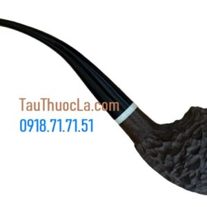 Tẩu pipe gỗ mun cán dài H12s kiểu đầu rồng