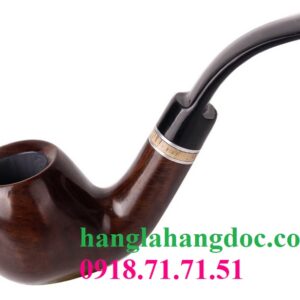 Tẩu pipe gỗ mun kiểu bent apple cách tân MU-625 cao cấp