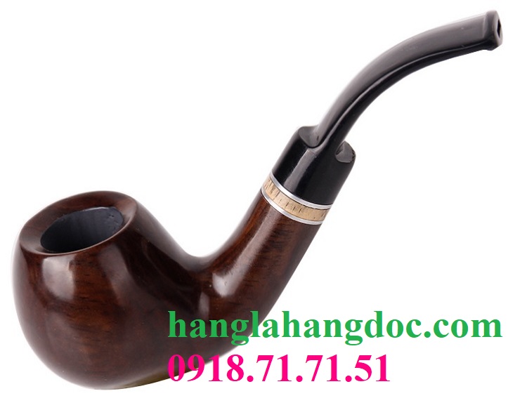 Tẩu pipe gỗ mun kiểu bent apple cách tân MU-625 cao cấp