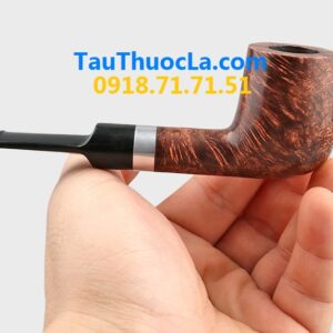 Tẩu pipe gỗ thạch nam cối cao SL-99 khoen kim loại cán thẳng