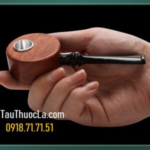 Tẩu pipe kiểu UFO gỗ sồi nồi inox OAK-30 hút thuốc lá sợi