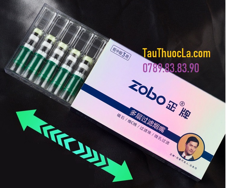 Tẩu thuốc lá 5 lõi lọc khử độc hiệu quả cho 4 cỡ điếu ZB-405