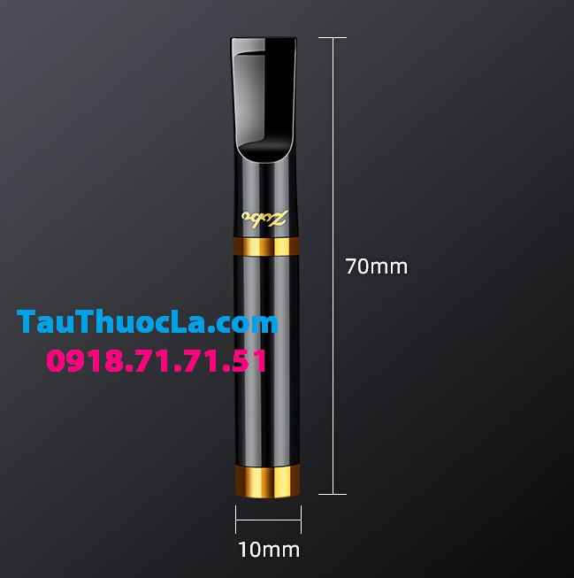 Tẩu thuốc lá Zobo ZB-497 hợp kim nhôm hút 3 cỡ điếu