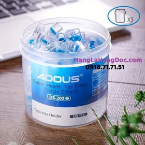 Tẩu thuốc lá dùng 1 lần điếu lớn và nhỏ Adous DS-200 (100 đầu/ hủ)