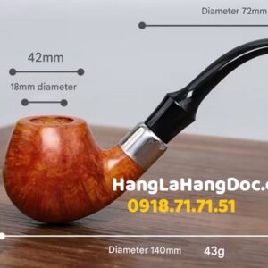 Tẩu thuốc lá kiểu Apple MX-452 gỗ thạch nam cao cấp
