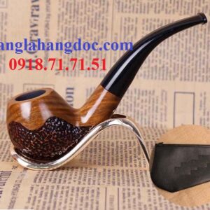 Tẩu thuốc lá sợi DH-964 hoa văn đáy bằng gỗ đàn hương cao cấp