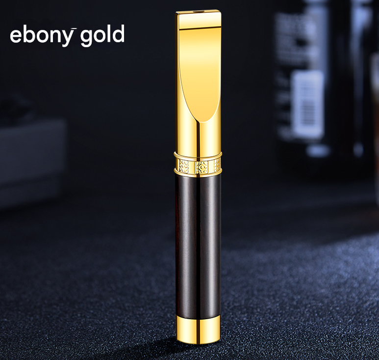 Tẩu thuốc lõi đồng 4 cỡ điếu Wosda WSD-105 gỗ tự nhiên hoa văn Hoàng Gia