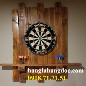Thiết kế trò chơi phóng phi tiêu chuyên bar: Vách gỗ tự nhiên, phủ bố…