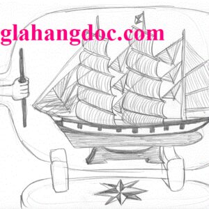 Thuyền trong chai quà tặng sang trọng và ý nghĩa (14x6cm)